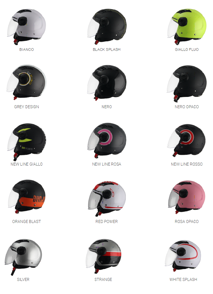 BHR - Casco Demi Jet TOP Rosa New Line - Taglia M