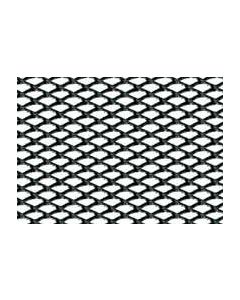 PILOT - Racing Grill - Rombo fine 2x4 mm - 120x20 cm - Nero anodizzato