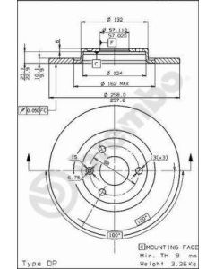 BREMBO 08526510 - Discofreno