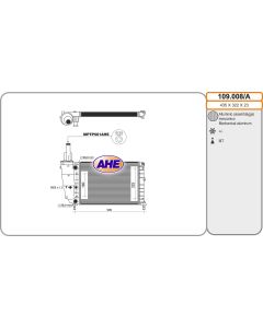 AHE 109008A - Radiatore, Raffreddamento motore