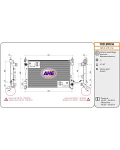 AHE 109206A - Radiatore, Raffreddamento motore