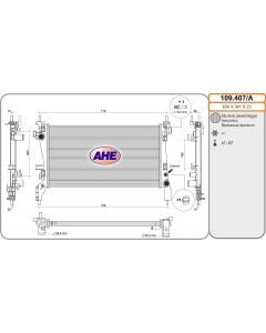 AHE 109407A - Radiatore, Raffreddamento motore