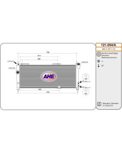 AHE 121054A - Radiatore, Raffreddamento motore