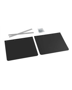 LAMPA - Coppia paraspruzzi camion in PVC nero - 53x37 cm