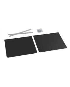 LAMPA - Coppia paraspruzzi camion in PVC nero - 62x40 cm
