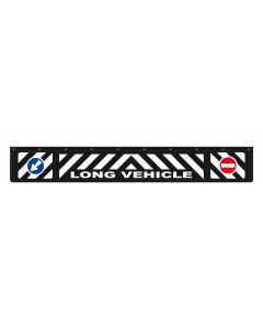 LAMPA - Paraspruzzo lungo in pvc, segnaletica in rilievo - 240x35 cm - Nero - Long Vehicle