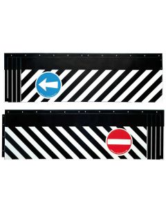 LAMPA - Coppia paraspruzzi camion in pvc con segnali - 240x37 cm