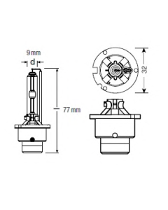 OSRAM 66240CLC - Lampadina, Faro principale