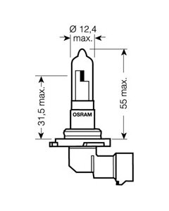 OSRAM 9005 - Lampadina, Faro principale