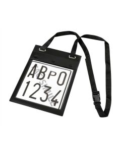 LAMPA - Porta targa prova a doppia tasca