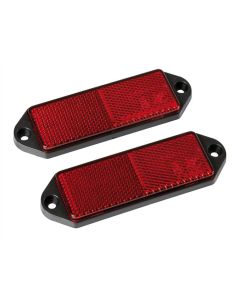 LAMPA - Catarifrangenti rettangolari - 90x35 mm - Rosso