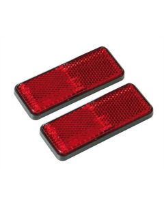 LAMPA - Euro-Norm, catarifrangenti rettangolari - 90x35 mm - Rosso