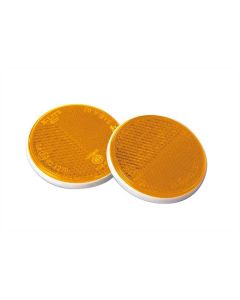 LAMPA - Euro-Norm, catarifrangenti rotondi - Ø 65 mm - Arancio