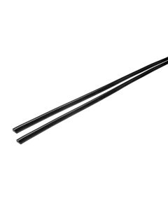 LAMPA - Door-Strip, strisce salvaporta adesive - 2 x 65 cm - Nero