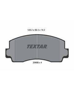 TEXTAR 2069901 - Kit pastiglie freno, Freno a disco