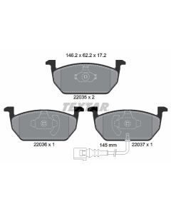 TEXTAR 2203501 - Kit pastiglie freno, Freno a disco