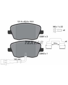 TEXTAR 2358102 - Kit pastiglie freno, Freno a disco