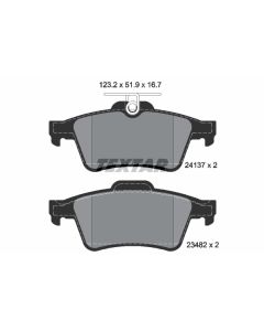 TEXTAR 2413701 - Kit pastiglie freno, Freno a disco