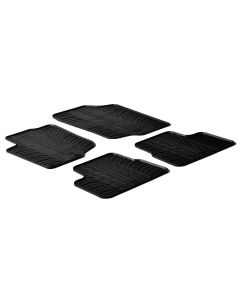 LAMPA - Set tappeti su misura in gomma - compatibile per  Peugeot 207 3p (05/06>11/12) -  Peugeot 207 5p (05/06>11/12) -  Peugeot 207 cc (03/07>05/14) -  Peugeot 207 Plus 3p (02/13>08/14) -  Peugeot 207 Plus 5p (02/13>08/14) -  Peugeot 207 sw (07/07>12/13