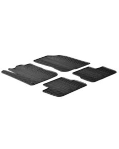 LAMPA - Set tappeti su misura in gomma - compatibile per  Peugeot 208 3p (04/12>07/18) -  Peugeot 208 5p (04/12>10/19)