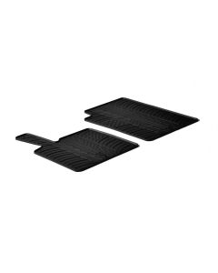 LAMPA - Set tappeti su misura in gomma - compatibile per  Smart Fortwo (03/00>10/14) -  Smart Fortwo Cabrio (01/07>11/15)