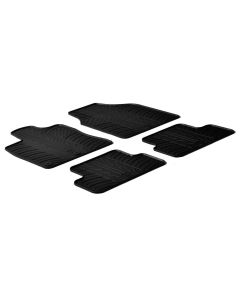 LAMPA - Set tappeti su misura in gomma - compatibile per  Nissan Qashqai (03/07>01/14) -  Nissan Qashqai+2 (09/08>01/14)