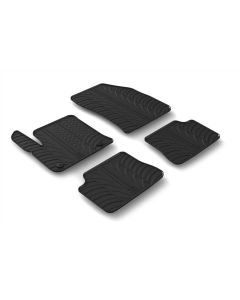 LAMPA - Set tappeti su misura in gomma - compatibile per  Opel Corsa F 5p (09/19>) elettrica -  Peugeot 208 5p (11/19>) elettrica