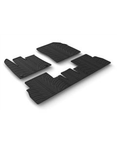 LAMPA - Set tappeti su misura in gomma - compatibile per  Citroen Berlingo M (09/18>) fix tondo, no panca post. scorrevole -  Citroen Berlingo XL (09/18>) fix tondo, no panca post. scorrevole -  Opel Combo Life (01/18>) no panca post. scorrevole -  Peugeo