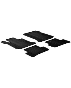 LAMPA - Set tappeti su misura in gomma - compatibile per  Mercedes Classe C 4p (02/07>02/14) -  Mercedes Classe C Coupè (04/11>11/15) -  Mercedes Classe C sw (01/08>08/14)