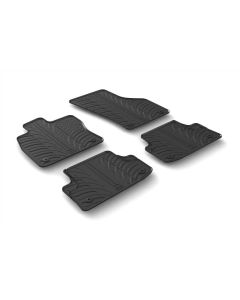 LAMPA - Set tappeti su misura in gomma - compatibile per  Audi A3 3p (09/12>11/19) -  Audi A3 Cabriolet (03/14>06/20) -  Audi A3 Sedan (09/13>06/20) -  Audi A3 Sportback (11/12>04/20)