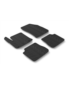LAMPA - Set tappeti su misura in gomma - compatibile per  Peugeot 2008 (12/19>) elettrica -  Citroen C4 5p (11/20>) elettrica