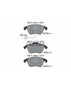 TEXTAR 2470601 - Kit pastiglie freno, Freno a disco