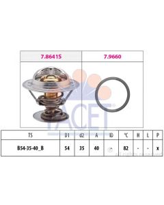 FACET 78641 - Termostato, Refrigerante