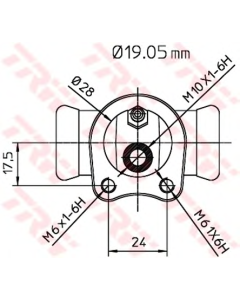 TRW BWD119 - Cilindretto freno