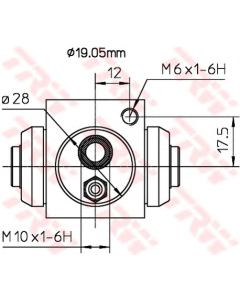 TRW BWD119A - Cilindretto freno