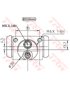 TRW BWF321 - Cilindretto freno
