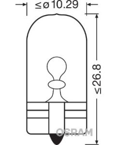 OSRAM 2845 - Lampadina, Luce di parcheggio/posizione