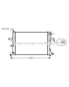 AVA QUALITY COOLING OLA2296 - Radiatore, Raffreddamento motore