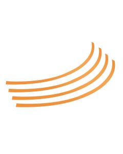 PILOT - Rim-Stickers, profili adesivi ruota - Taglia 1 - Arancio
