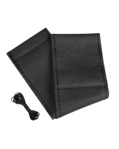 PILOT - Sport, coprivolante in pelle - L - Ø 37/39 cm - Nero