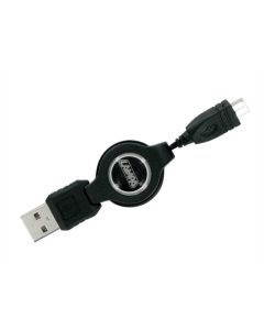 LAMPA - Cavo retrattile Usb > Mini Usb - 80 cm