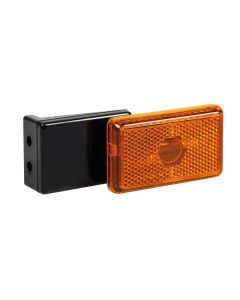 LAMPA - Luce ingombro con catarifrangente e staffa, 12/24V - Arancio