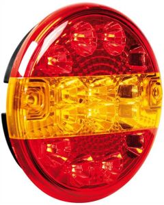 LAMPA - Fanale rotondo posteriore Led 3 funzioni, 12/24V
