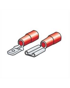 LAMPA - Kit 40 terminali-capicorda piatti - Rosso