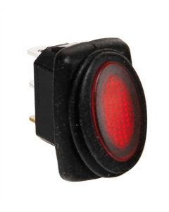LAMPA - Micro interruttore impermeabile con spia a Led - 12/24V - Rosso