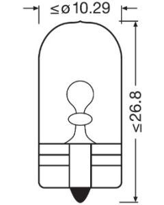 OSRAM 2825CBN - Lampadina, Luce di parcheggio/posizione