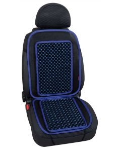 LAMPA - Evoluzione, schienale in palline di legno - Blu