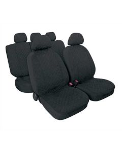LAMPA - Miky, set fodere coordinate in microfibra - Nero