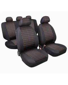 LAMPA - Square, set fodere coordinate in jacquard - Rosso