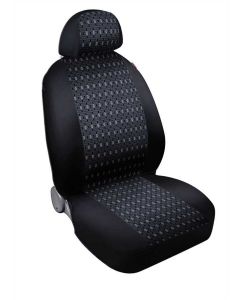 LAMPA - Square, set fodere coordinate in jacquard - Nero